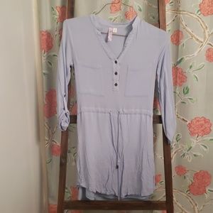 Sheer baby blue dress